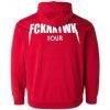 fcknxtwk tour hoodie  back