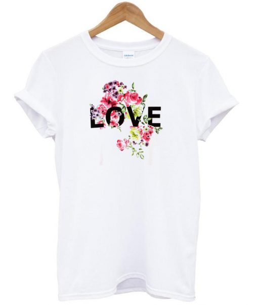 flower love T shirt