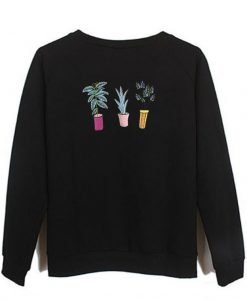 flower on pot sweatshirt