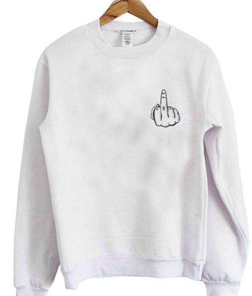 fuck hand symbol sweatshirt