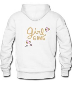 girl gang hoodie black