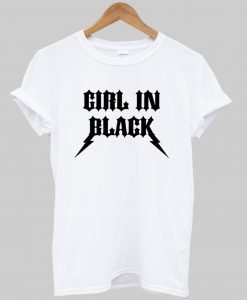 girl in black tshirt