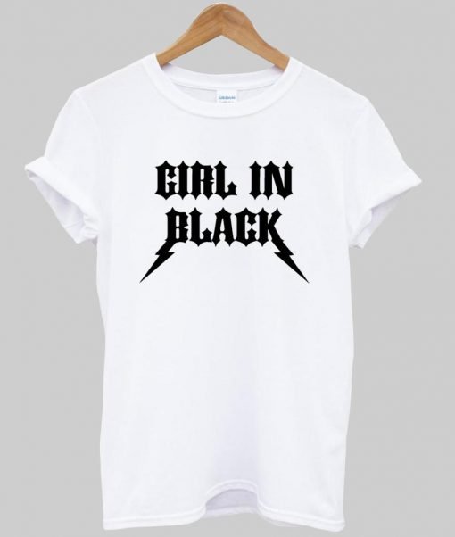 girl in black tshirt