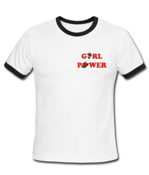 girl power tshirt ring