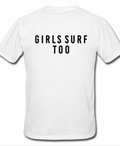 girls surf tshirt back