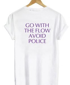 go with the flow TSHIRT back