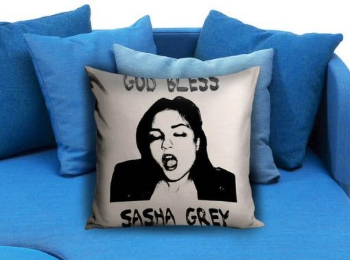 god bless sasha grey Pillow case