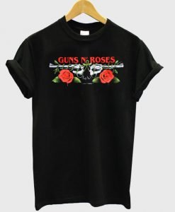 guns and rose tshirt