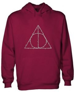 harry potter deathly hallows symbol hoodie