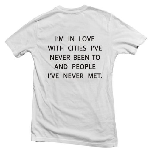 i'm in love back T shirt