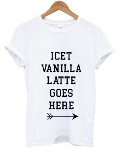 iced vanilla latter tshirt