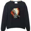 indian chief head sweatshirt