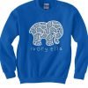 ivory ella elephant front sweatshirt