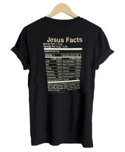 jesus facts T shirt back