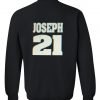 joseph 21 sweatshirt back
