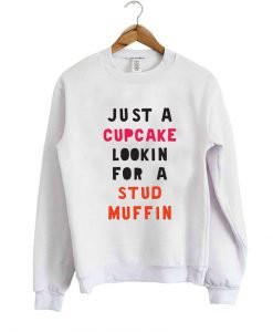 just a cupcake lookin for a stud muffin sweatshirt