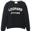 leopard attitude sweatshirt