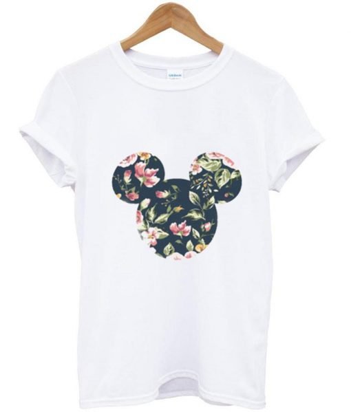 mickey floral tshirt