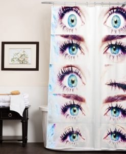 miley cyrus eyes shower curtain customized design for home decor