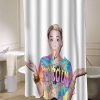 miley cyrus ice cream face shower curtain customized design for home decor
