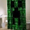 minecraft creeper logo shower curtain customized design for home decor