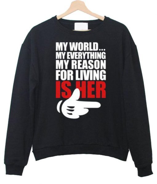 my world everithing couple1 sweatshirt