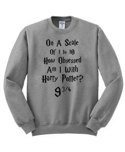 on a scale harry potter sweatshirt