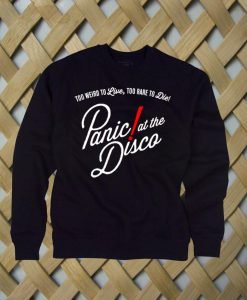 Panic at The Disco to Live Red of Sweatshirt