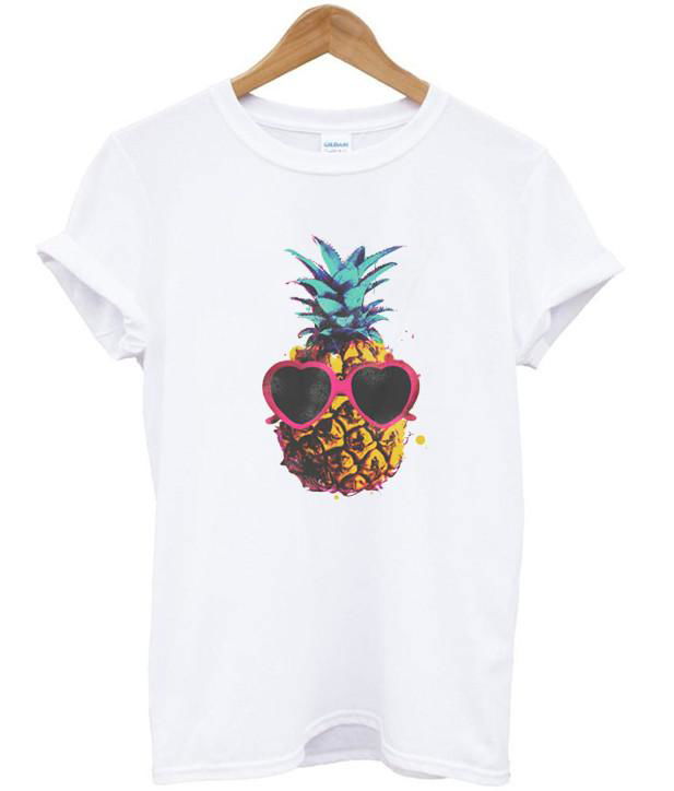 pineapple with sunglasses T shirt - Kendrablanca