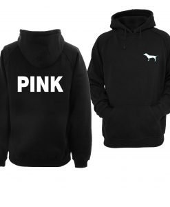 pink hoodie two side