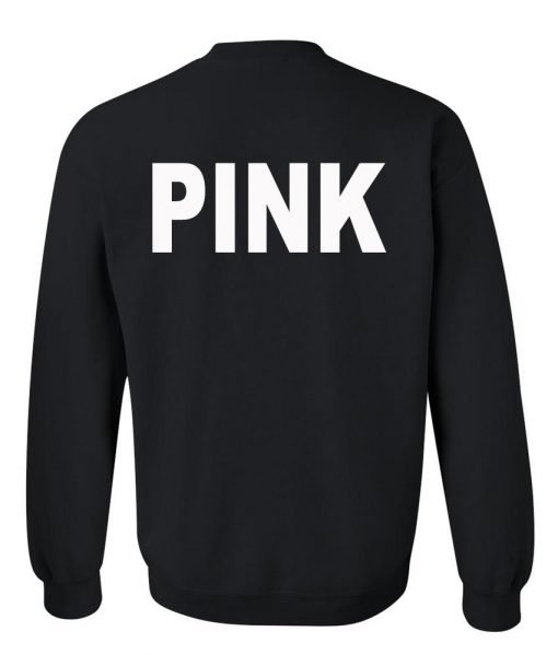 pink sweatshirt back