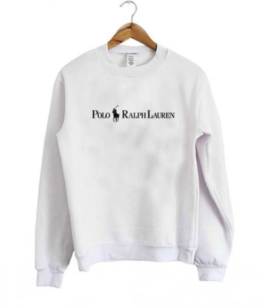 polo raiph lauren sweatshirt white