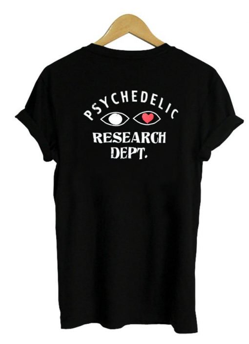psychedelic tshirt back