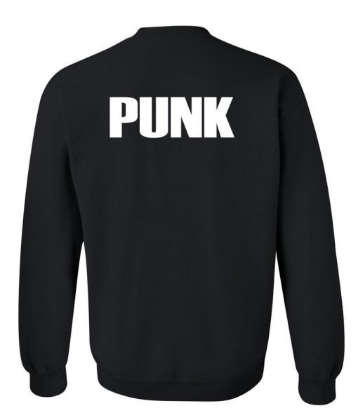 punk sweatshirt back
