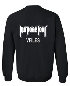 purpose tour sweatshirt back