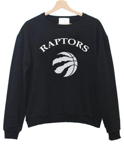 raptors front sweatshirt front printed
