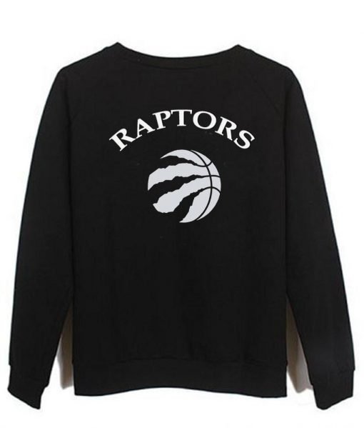 raptors back sweatshirt back printed