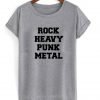 rock heavy punk metal T shirt