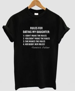 rules for dating tshirt