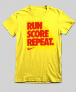 run score repeat T shirt