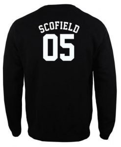scofield 05 jersey sweatshirt back