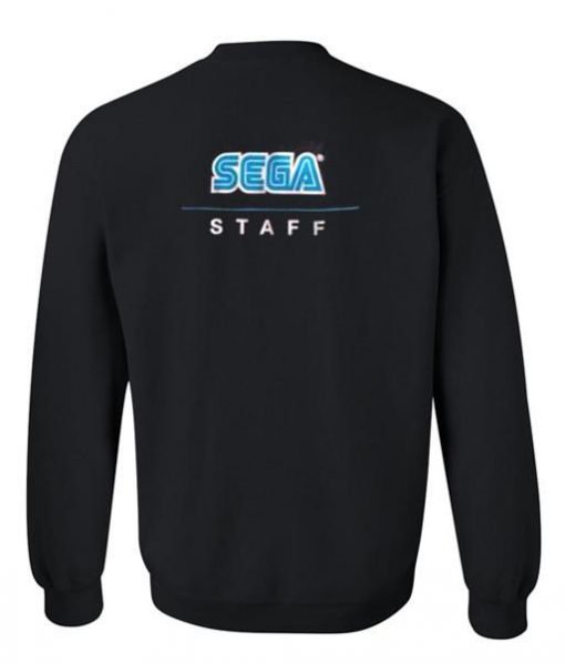 sega staff sweatshirt back
