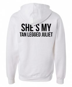 she my tan legged juliet back hoodie