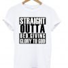 straight outta bed t shirt