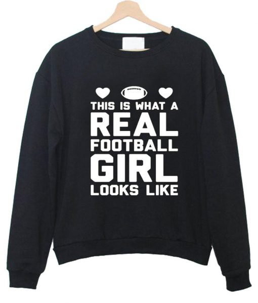 this is what a teal football sweatshirt