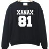 xanax 81 front sweatshirt