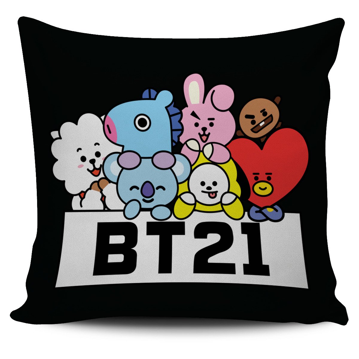 BT21 Pillow Black KM - Kendrablanca