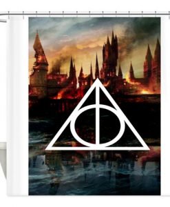 Harry Potter Deathly Hallows Shower Curtain KM