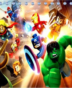 Lego Marvel Super Heroes Shower Curtain KM