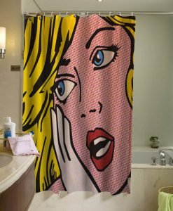 Sexy Retro Vintage Pin Up Girl Comic Shower Curtain KM